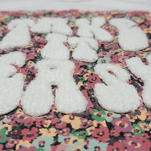 Jessica Simpson Girls Crop Tee w/ Flare Sleeves "Take It Easy" - Medium (8/10) - Picture 3 of 6